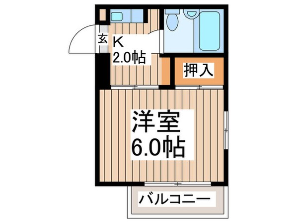 グリーンコーポ南林間（308）の物件間取画像